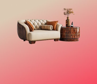 Classic sofa with good table